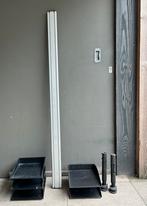 Ophangrail met 5 stuks A4 bakje, Huis en Inrichting, Ophalen of Verzenden, Gebruikt