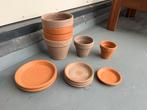 Terra Cotta poten, Ophalen, Rond, Zo goed als nieuw, Aardewerk