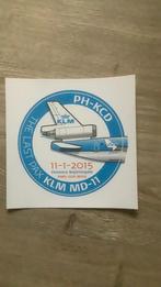 KLM sticker The Last Pax MD - 11  PH - KCD, Verzamelen, Ophalen, Nieuw, Kaart, Foto of Prent