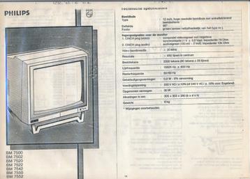 Te koop: map met TV service documentatie van o.a. Philips beschikbaar voor biedingen