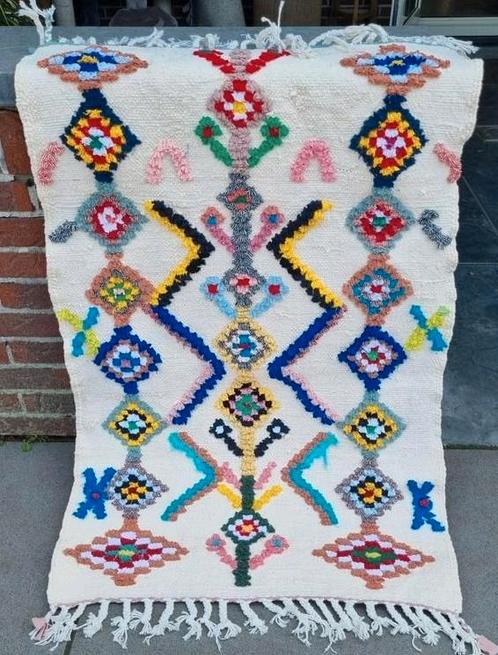 Handgemaakt  berber tapijt uit Marokko 110x70 cm, Huis en Inrichting, Stoffering | Tapijten en Kleden, Nieuw, 200 cm of meer, Rechthoekig