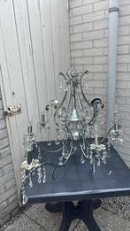 8 lamps kroonluchter, Huis en Inrichting, Lampen | Kroonluchters, Ophalen, Gebruikt, Glas