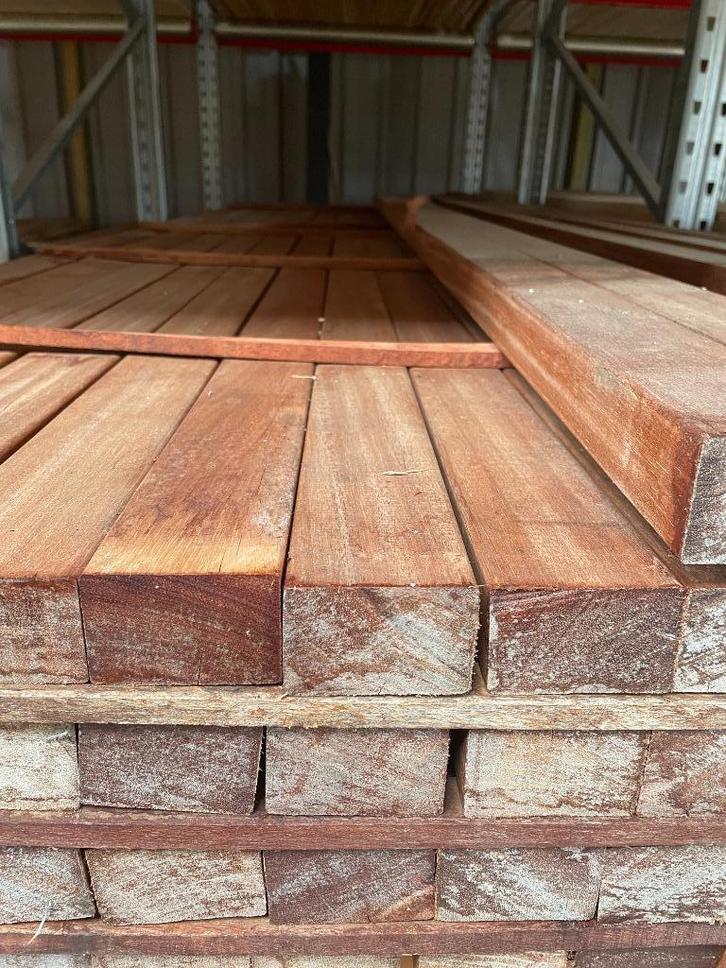 Hardhout regel bankirai 45 x 70 x 3050 mm, Tuin en Terras, Palen, Balken en Planken, Nieuw, Balken, 250 cm of meer, Hardhout, Ophalen