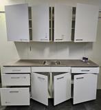 NIEUWE Bruynzeel Keuken 210 cm "IJSWIT" Decor / INNOVARE, Wit, Nieuw, Enkelwandige keuken, Kunststof