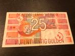 25 Gulden Biljet Nederland 5 April 1989 Roodborstje, Los biljet, Ophalen of Verzenden, 25 gulden
