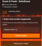 Suzan en Freek kaart 29 mei, Tickets en Kaartjes, Eén persoon