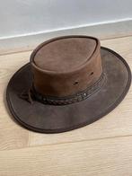 Leren australische hoed, Kleding | Dames, Hoeden en Petten, Ophalen of Verzenden, Zo goed als nieuw, 55 cm (S, 6⅞ inch) of minder