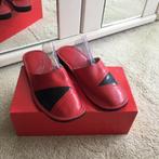 Dames leren huisslippers - NIEUW - maat 40, Slippers, Nieuw, Ophalen of Verzenden, Rood