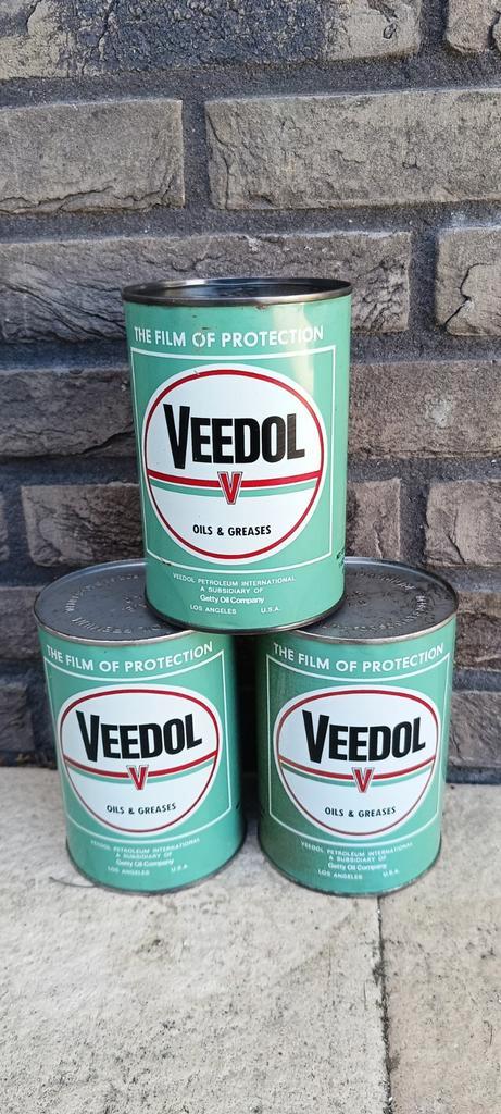VEEDOL olie blikken (nos), Verzamelen, Blikken, Zo goed als nieuw, Overige, Overige merken, Ophalen of Verzenden