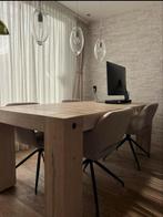 Zwaar Massief houten Eettafel & Salontafel, Ophalen of Verzenden