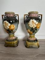 Prachtige Vintage VAZEN Jugendstil 2 stuks Verzamelaar Rozen, Ophalen of Verzenden