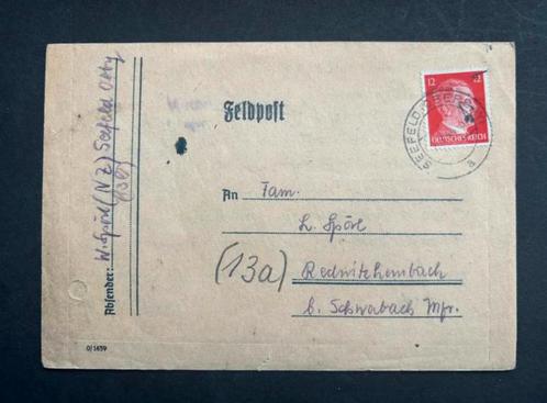 WWII Duitse Feldpost, 1944, Verzamelen, Militaria | Tweede Wereldoorlog, Landmacht, Duitsland, Ophalen of Verzenden