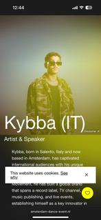 Ticket kybba ADE 22-10-2025, Eén persoon