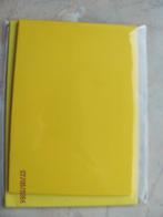 NIEUW 5 x geel KAARTEN dubbel ENVELOP C6 rechthoekig papie, Ophalen of Verzenden, Nieuw, Overige thema's, Overige typen