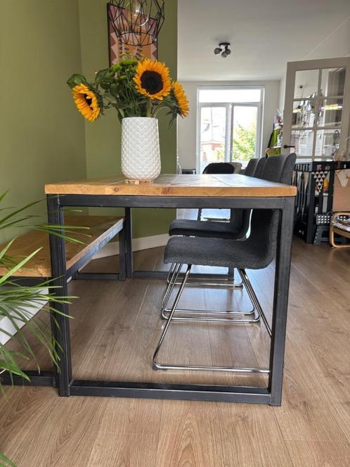Eettafel 140x80, Huis en Inrichting, Tafels | Eettafels, Gebruikt, 50 tot 100 cm, 100 tot 150 cm, Vier personen, Rechthoekig, Eikenhout