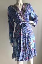 INOA 100% zachte zijden jurk silk bloemen kraaltjes Ibiza, Maat 38/40 (M), Overige kleuren, Verzenden, Nieuw