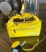Nunoo Bag mooie leren gele handtas/tas NIEUW, Ophalen of Verzenden, Nieuw, Geel