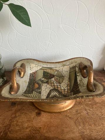 Alexander Kalifano vintage Picasso stijl gouden schaal beschikbaar voor biedingen