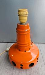 Vintage vaaslamp standaard/voet en hanglamp oranje, Ophalen