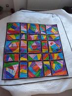 Crazy Quilt, ca. 1.10x1.10m, Hobby en Vrije tijd, Stoffen en Lappen, Overige kleuren, Nieuw, Ophalen of Verzenden, 30 tot 120 cm