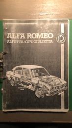 Autohandboek Alfa Romeo Alfetta GTV GIULIETTA, Ophalen of Verzenden