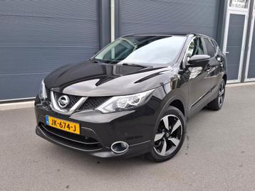 Nissan Qashqai 1.6 N-Connecta 120KW 2WD 2016 Zwart beschikbaar voor biedingen