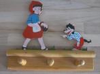 Brocant (kinder) kapstokje - Roodkapje en de wolf, Antiek en Kunst, Ophalen of Verzenden