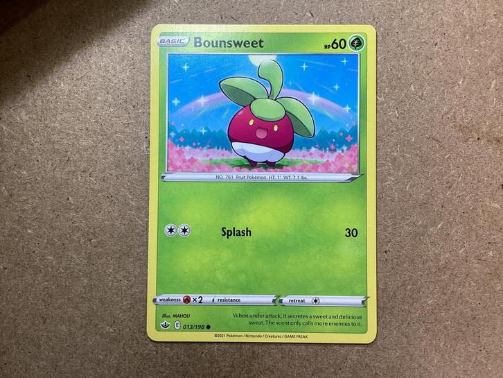 1x Bounsweet [CRE 013/198] (Near Mint), Hobby en Vrije tijd, Verzamelkaartspellen | Pokémon, Zo goed als nieuw, Losse kaart, Ophalen of Verzenden