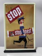 Stophoest Red Band metalen reclamebord (Old Look), Verzamelen, Www.pand50.nl, Reclamebord, Nieuw, Ophalen of Verzenden