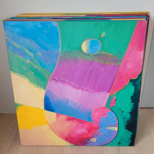 F. Halewijn, schilderij, modern abstrakt, 9x uit serie, Antiek en Kunst, Kunst | Schilderijen | Modern, Ophalen