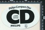 Sticker: Philips - Compact Disc - CD, Verzamelen, Stickers, Verzenden, Zo goed als nieuw, Bedrijf of Vereniging