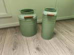 2 Ikea decoratie vazen licht/mint groen., Huis en Inrichting, Woonaccessoires | Vazen, Groen, Zo goed als nieuw, Ophalen