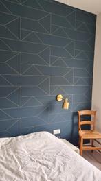 Ferm Living Lines behang donkerblauw, Ophalen of Verzenden, Zo goed als nieuw