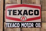 Texaco motor oil reclamebord van metaal wandbord deco, Verzamelen, Reclamebord, Info@deconoord.nl, Deco Noord, Nieuw