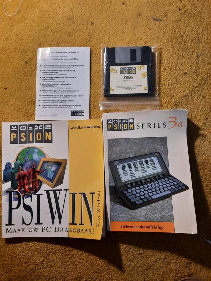 Psion Series 3a met PsiWin software en handleidingen, Auto diversen, Handleidingen en Instructieboekjes, Ophalen of Verzenden