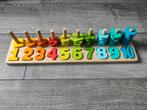 Houten puzzel tellen van 1 tot 10 kleuren, Overige typen, Ophalen of Verzenden, Zo goed als nieuw