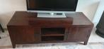 Koloniale TV kast - Donkerbruin - 160cm, Ophalen, 25 tot 50 cm, 150 tot 200 cm, Minder dan 100 cm