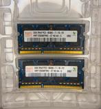 Hynix 4GB (2x2GB) DDR3 SO-DIMM Laptop Geheugen, Computers en Software, RAM geheugen, Ophalen of Verzenden