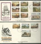 ST. HELENA 1976 1p.- £ 2.00 Frankeerzegels op 2 FDC's., Postzegels en Munten, Postzegels | Afrika, Verzenden, Overige landen, Gestempeld