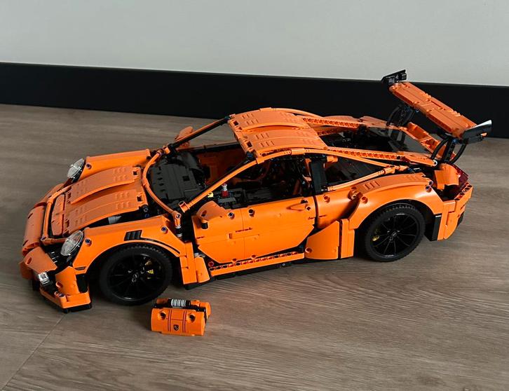 Lego Technic 42056 Porsche 911 GT3 RS compleet, Kinderen en Baby's, Speelgoed | Duplo en Lego, Zo goed als nieuw, Lego, Complete set