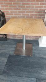Tafel met chrome poot, Huis en Inrichting, Ophalen, Gebruikt, 50 tot 100 cm, Vijf personen of meer