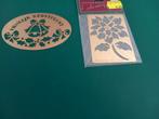 2  kleine embossing mallen samen voor:, Hobby en Vrije tijd, Kaarten | Zelf maken, Ophalen of Verzenden, Zo goed als nieuw, Overige thema's