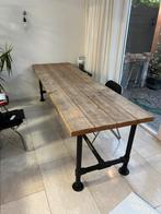 Houten design eettafel JORG, Huis en Inrichting, Tafels | Eettafels, Zo goed als nieuw, Vijf personen of meer, Rechthoekig, 50 tot 100 cm