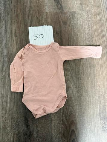 HEMA romper roze – maat 50, lange mouw beschikbaar voor biedingen