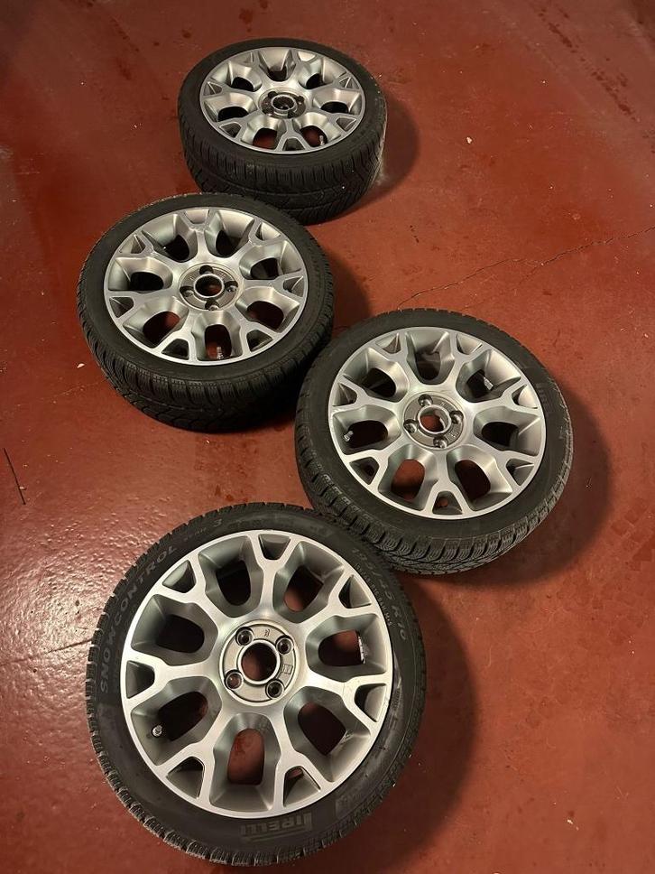 Autobanden  + velgen Pirelli voor Fiat 500, Auto-onderdelen, Banden en Velgen, Banden en Velgen, Winterbanden, 16 inch, 195 mm