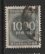Duitsland 1923 - 1000 mark, Postzegels en Munten, Ophalen of Verzenden, Overige periodes, Gestempeld