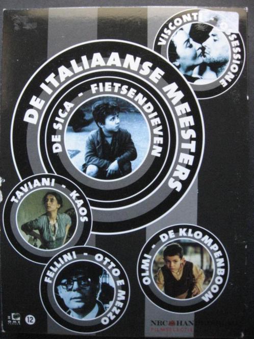 De Italiaanse meesters 5DVD, Cd's en Dvd's, Dvd's | Filmhuis, Zo goed als nieuw, Italië, Boxset, Vanaf 12 jaar, Ophalen of Verzenden