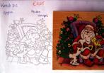 Kerst 712 Houten stempel, Hobby en Vrije tijd, Stempelen, Ophalen of Verzenden, Gebruikt, Houten stempel