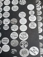 Fotogravure jaren 60/70 Buttons verkoper, Ophalen of Verzenden