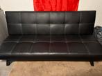 Klapbank / Slaapbank zo goed als nieuw, Ophalen, Zwart, Tweepersoons, 190 cm of minder